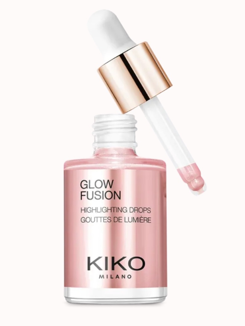 🦋KIKO Milano Glow Fusion Highlighting Drops: 01 Platinum Rose New FullSz